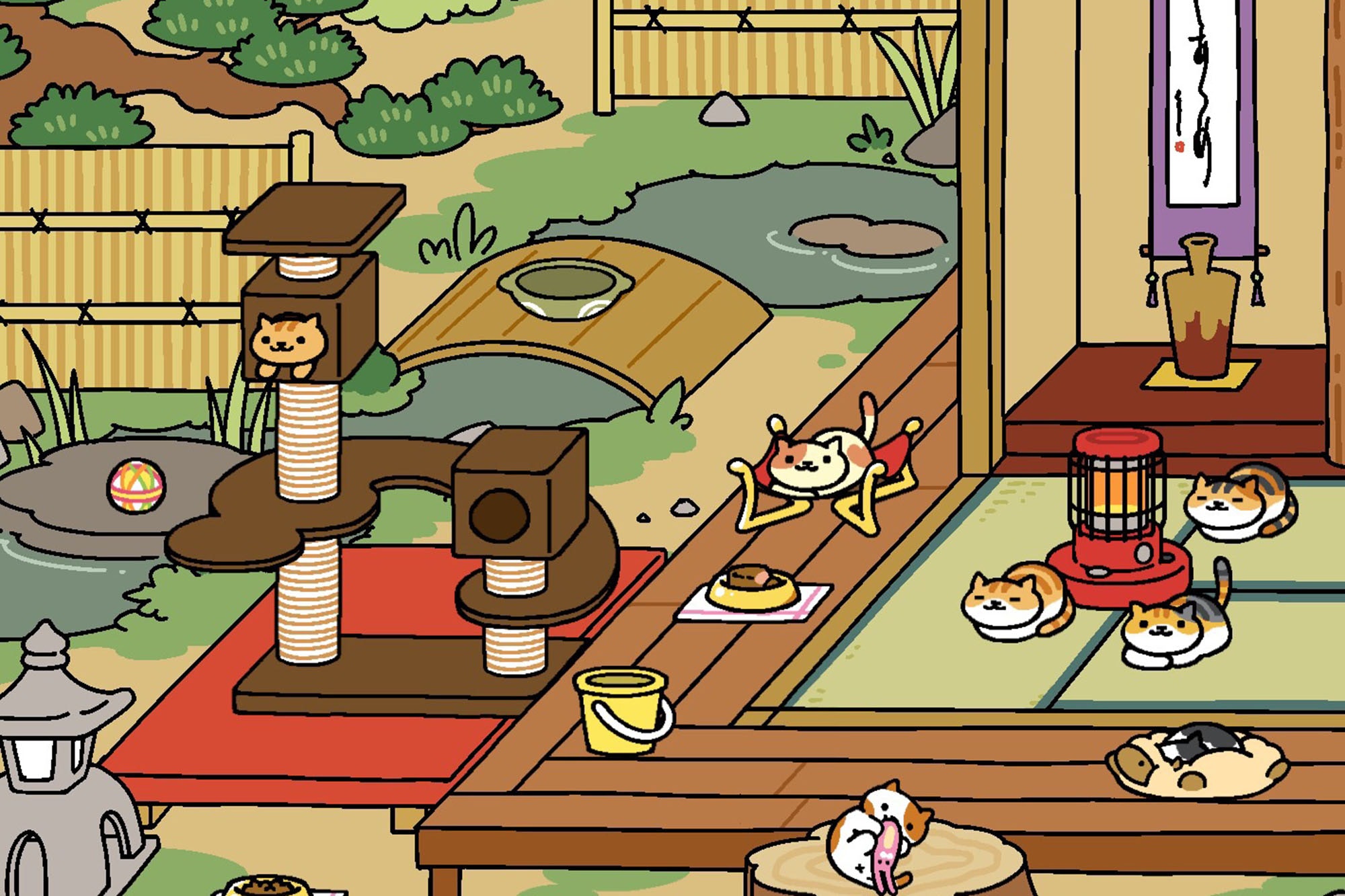 Neko Atsume, that Japanese cat game, is now in English